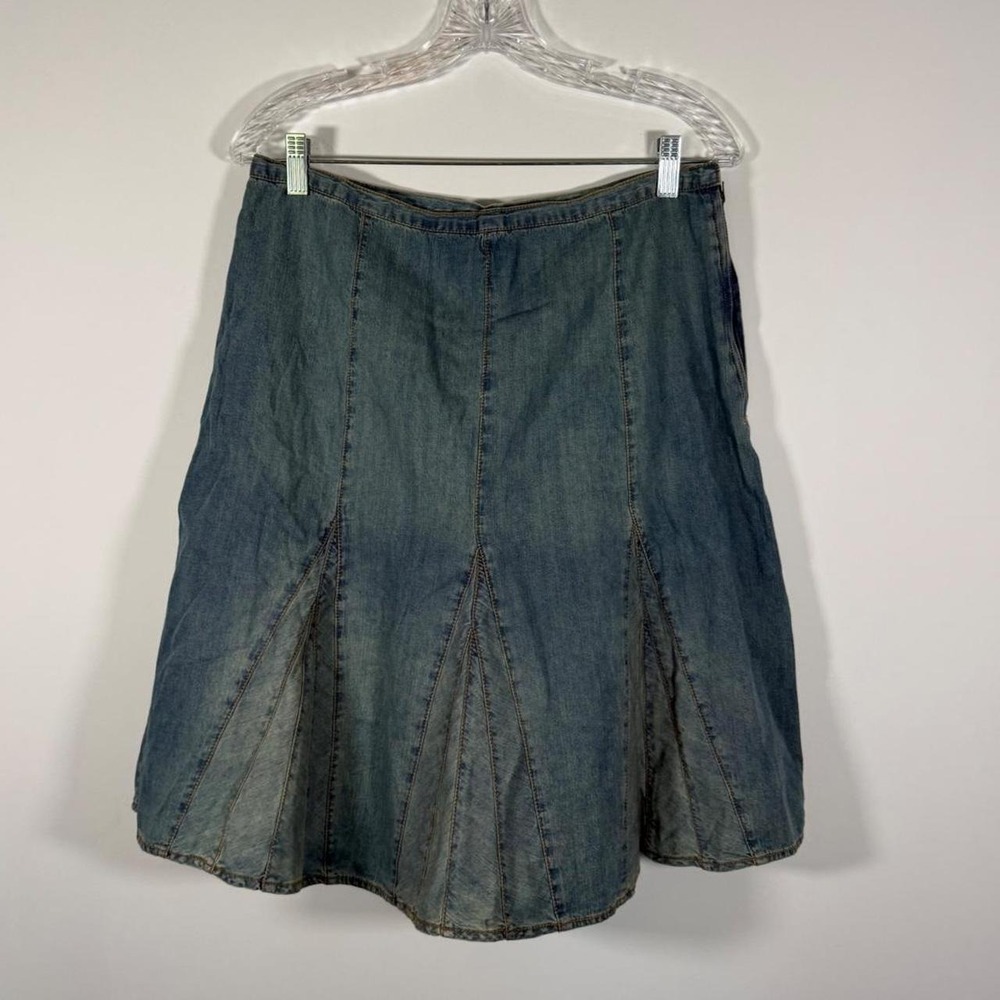 y2k jean skirt